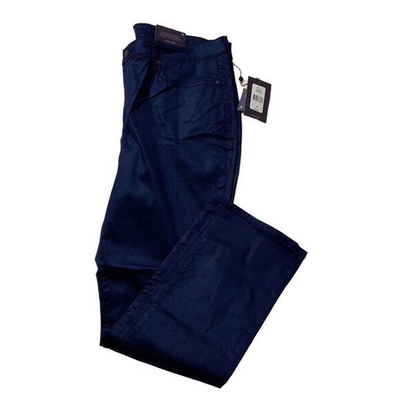 NYDJ Sheri Slim Deep Peaco Pants Womens Plus Size 18 Lift Tuck Support Trousers - Picture 4 of 12